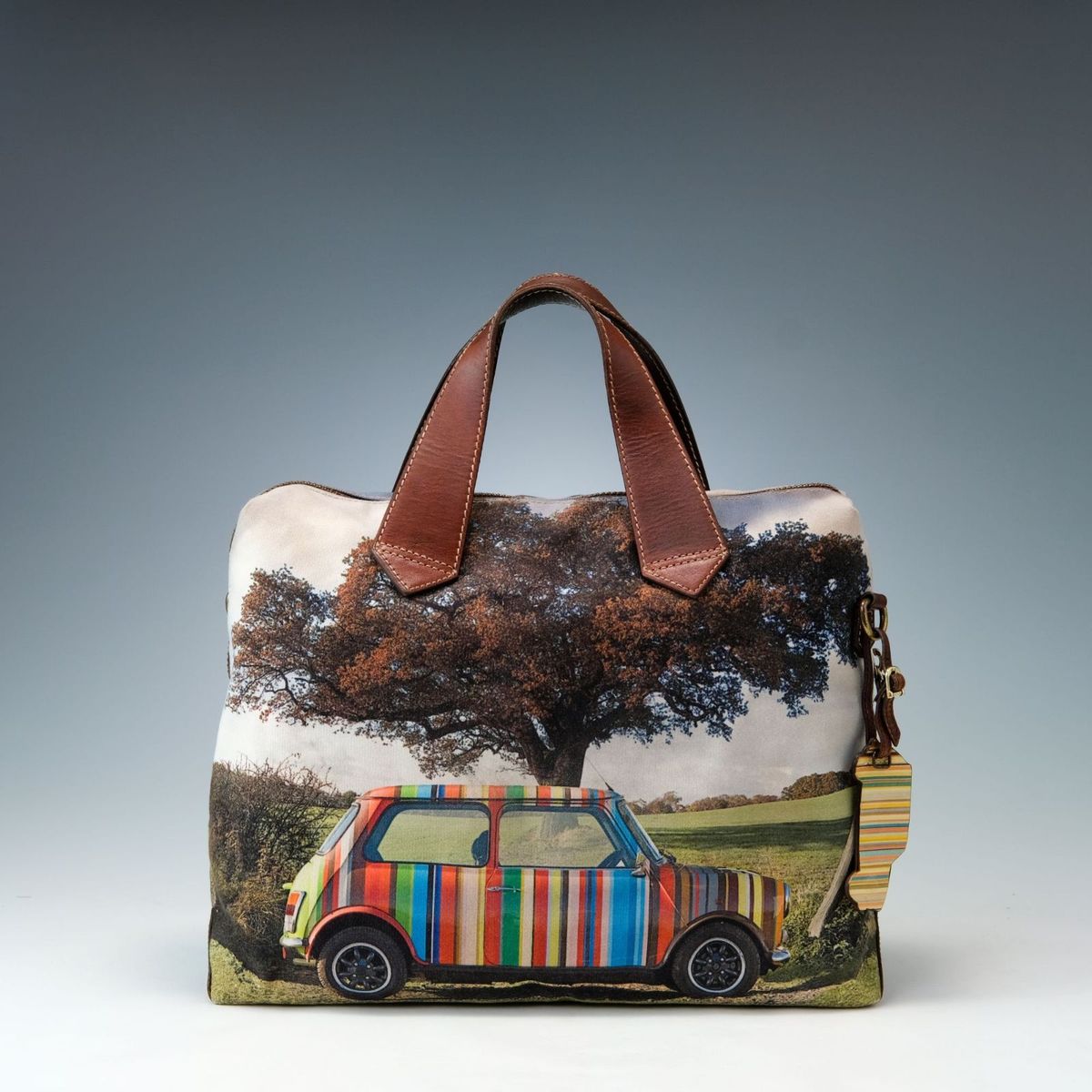 希少 Paul Smith ポールスミス ミニクーパー キャンバス レザー トート