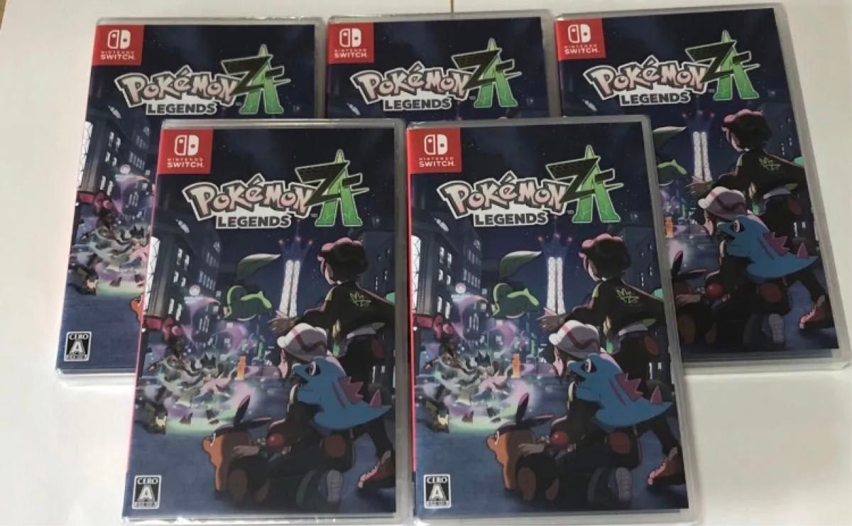 ポケモンレジェンズZA Nintendo Switchソフト 5枚セット 新品未開封品