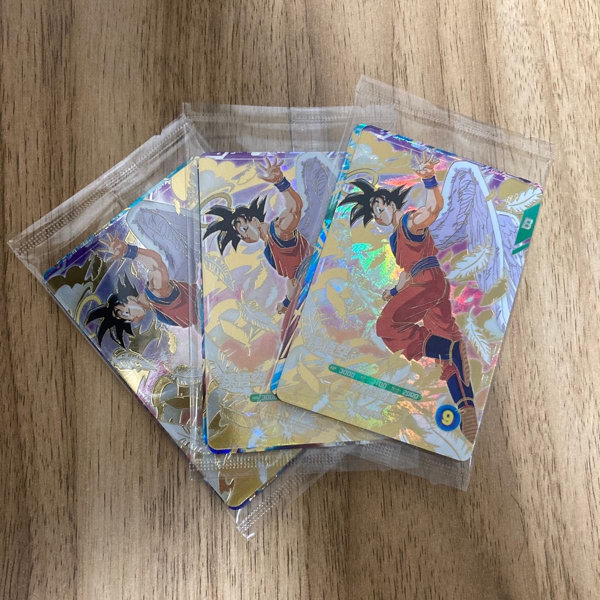 ドラゴンボール ダイバーズ 孫悟空 天使 GDR バーダック ベジータ 3枚