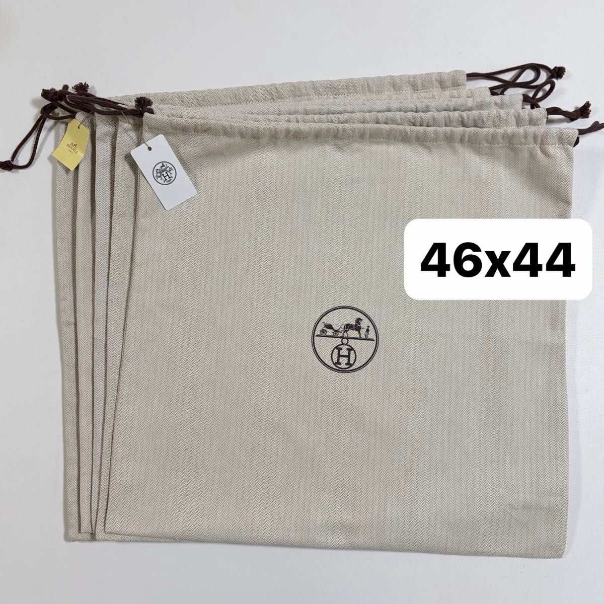 HERMES エルメス バッグ 保存袋 布袋 ショッパー へリボーン柄 超特大