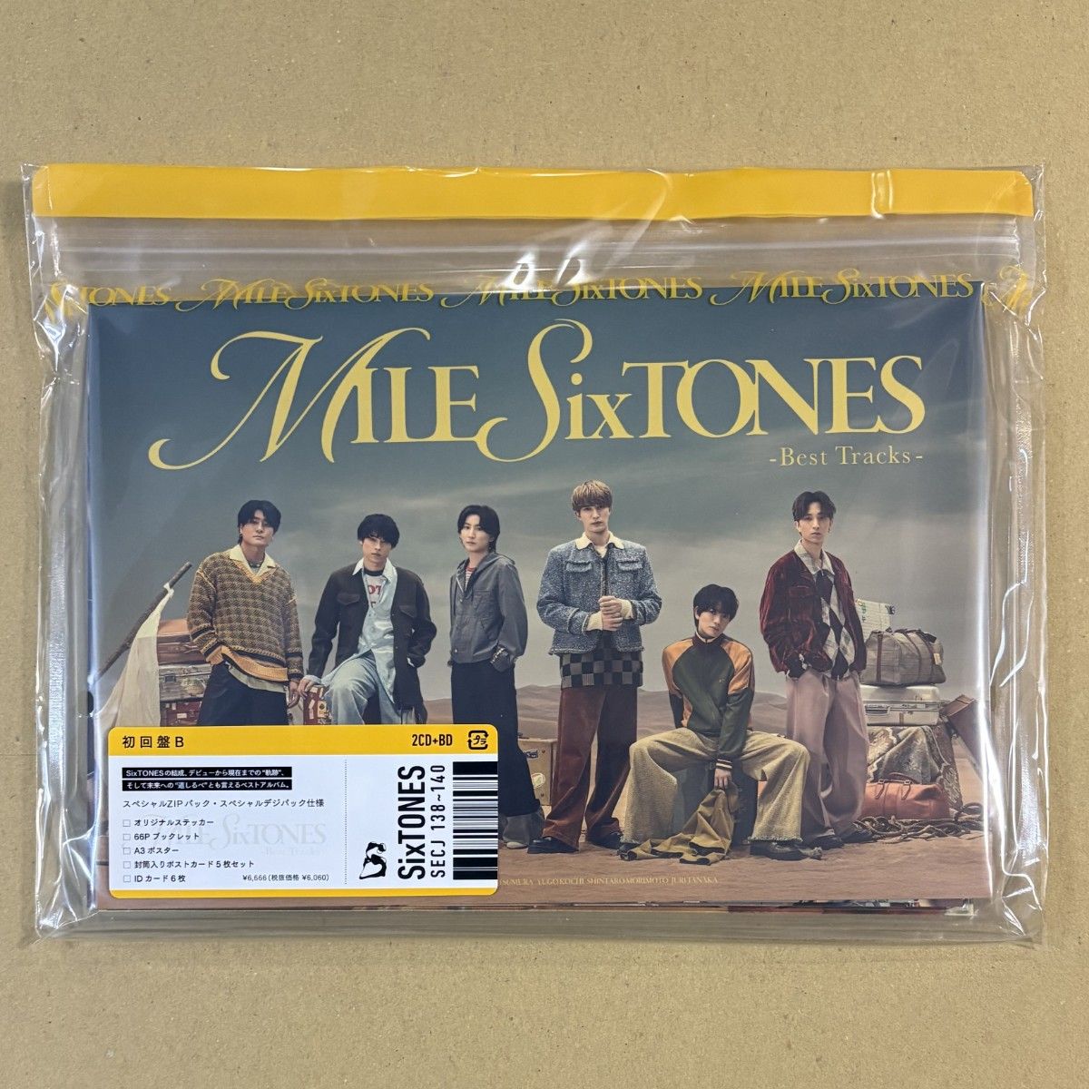 SixTONES「MILESixTONES -Best Tracks-【初回盤B(CD+Blu-ray