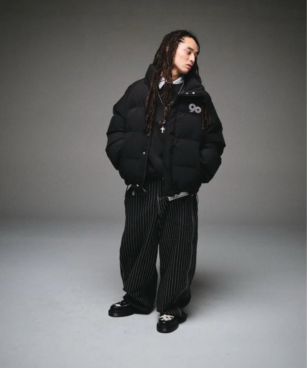 9090 90 Logo Rich Puffer Jacket ダウンジャケット Lサイズ｜Yahoo