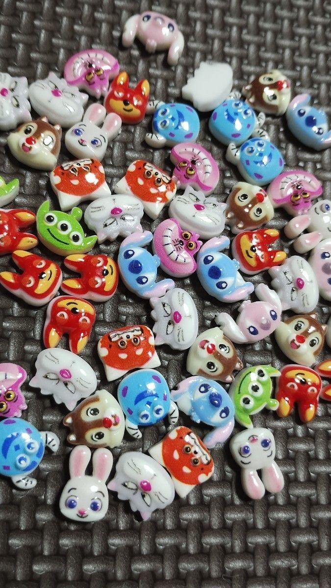 ディズニー キャラクターネイルパーツ 50個セット 3Dデコパーツ ネイル