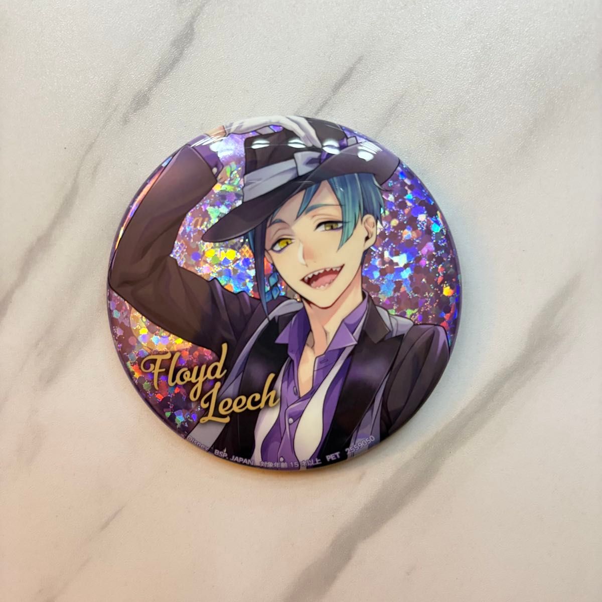 ツイステッドワンダーランド ナムコ限定 フロイド・リーチ 缶バッジ