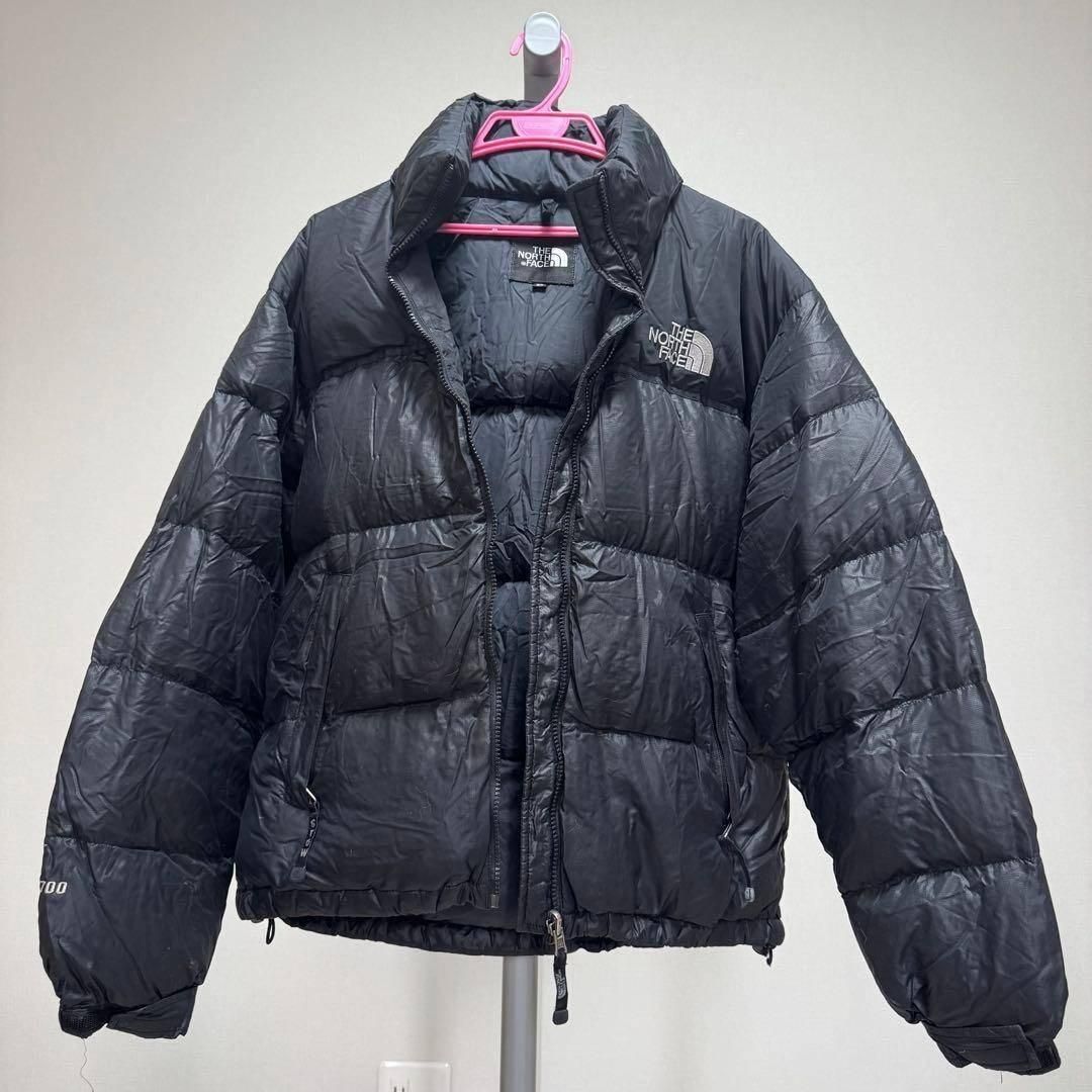 THE NORTH FACE 700FPダウンジャケット フード付 メンズ M ブラック 黒