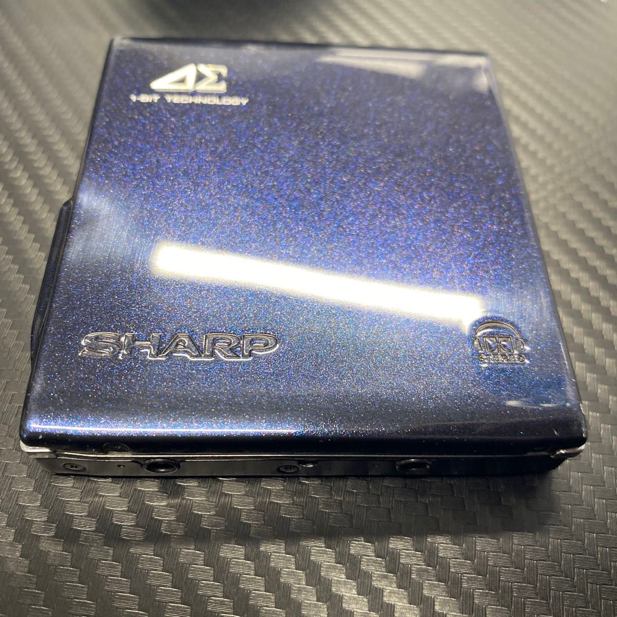 SHARP ポータブルMDプレーヤー MD-DS70-B 1BIT technology ジャンク品
