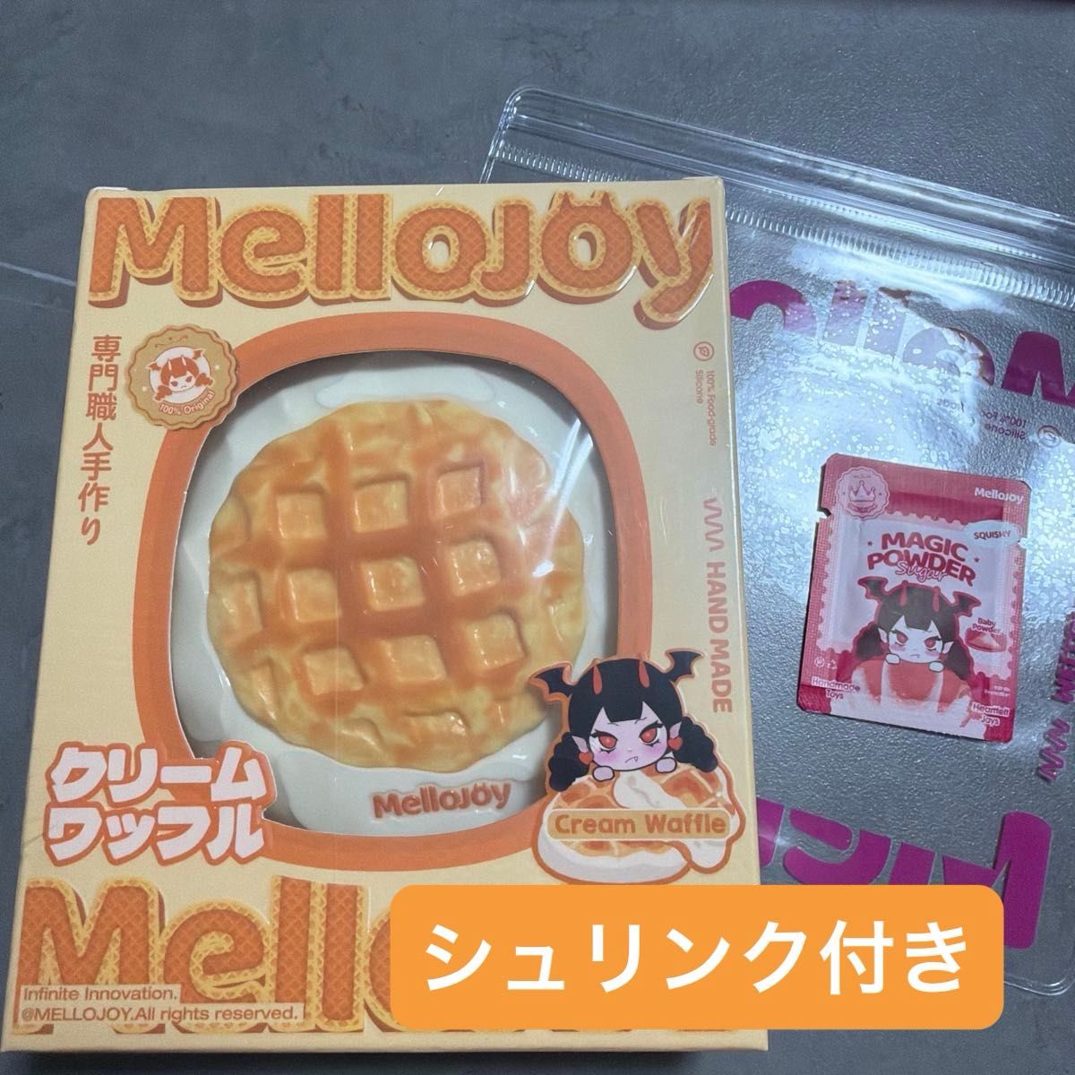 メロジョイ Mellojoy ワッフル クリームワッフル まる スクエア