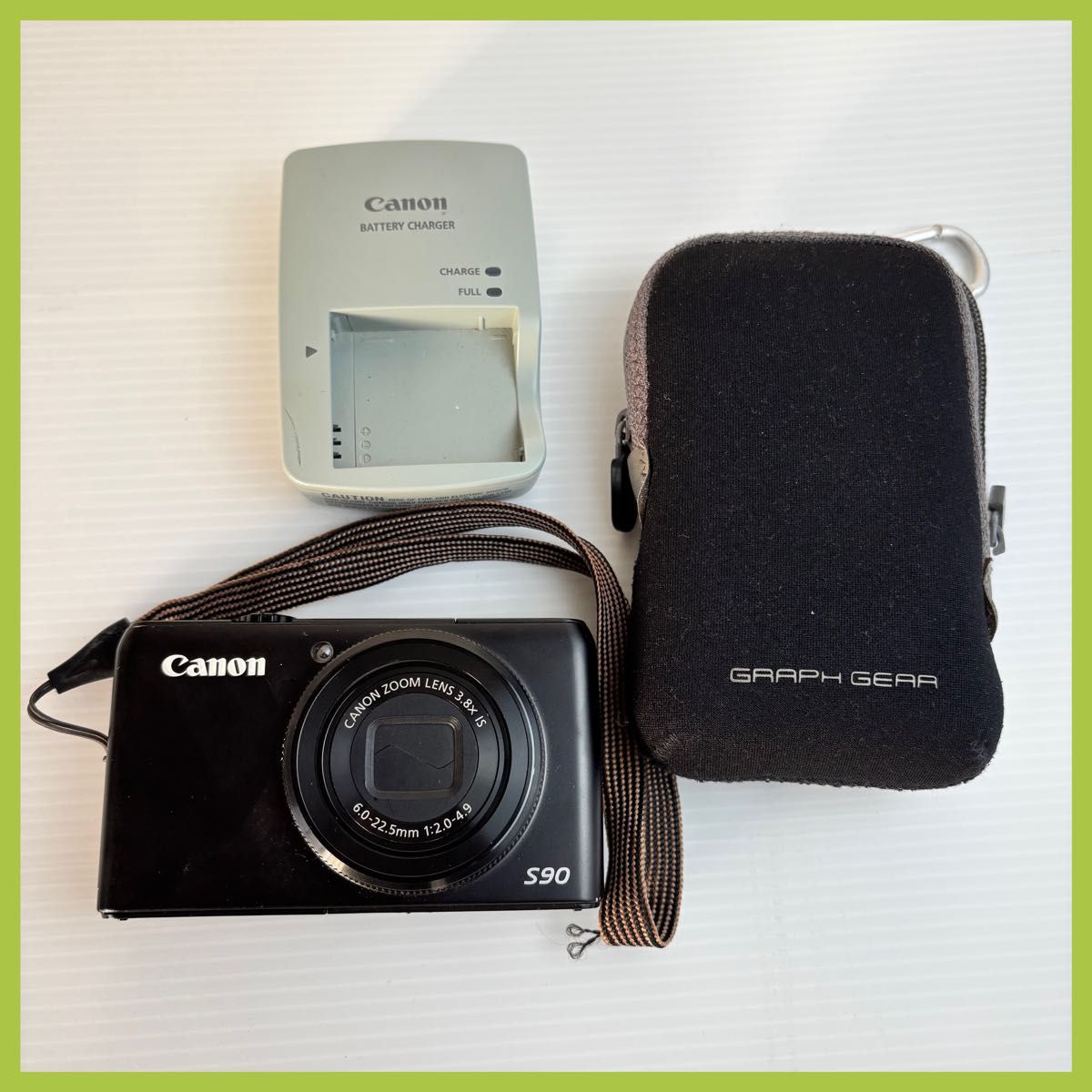 Canon PowerShot S90 デジタルカメラ 純正ケース付き動作確認済 Canon