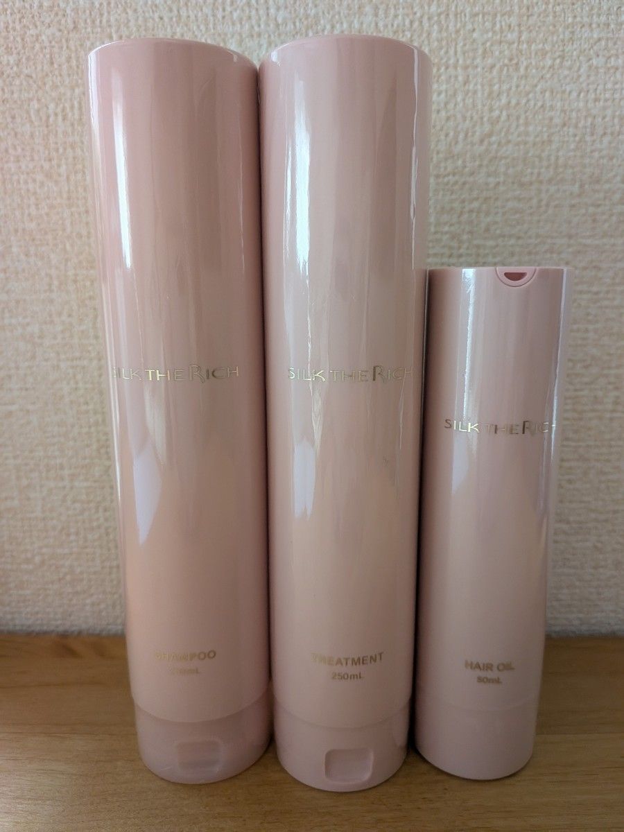 SILK THE RICH シャンプー トリートメント オイル ピンク Amazon.co.jp