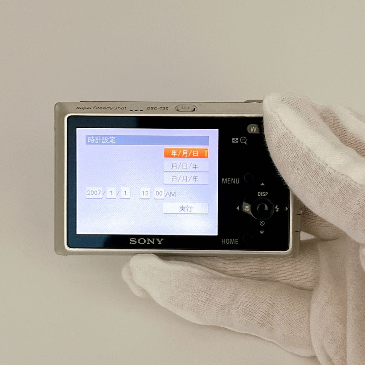 希少】SONY サイバーショット DSC-T20 シルバー コンデジ オールド