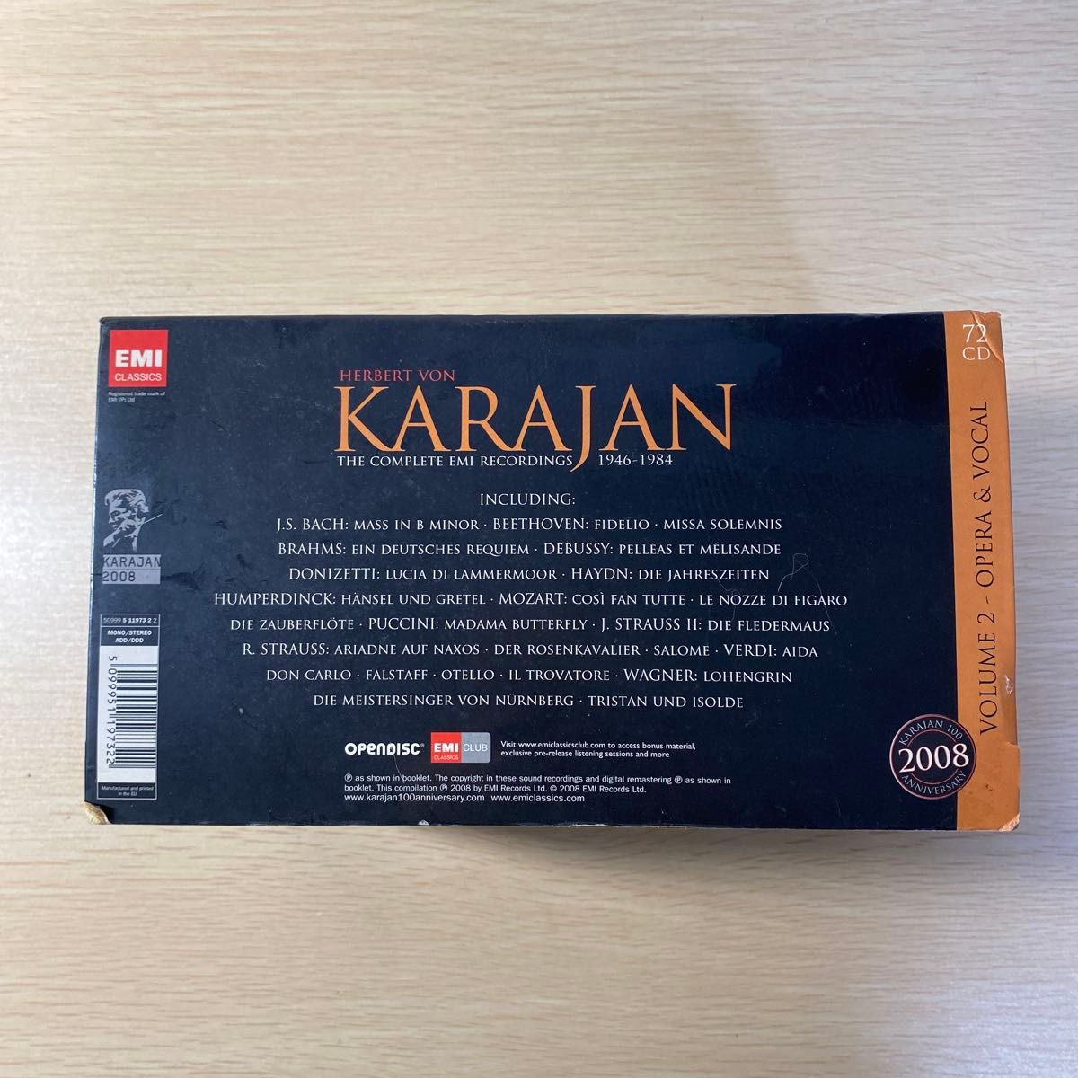 HERBERT VON KARAJAN THE COMPLETE EMI RECORDINGS 1946-1984 72CD