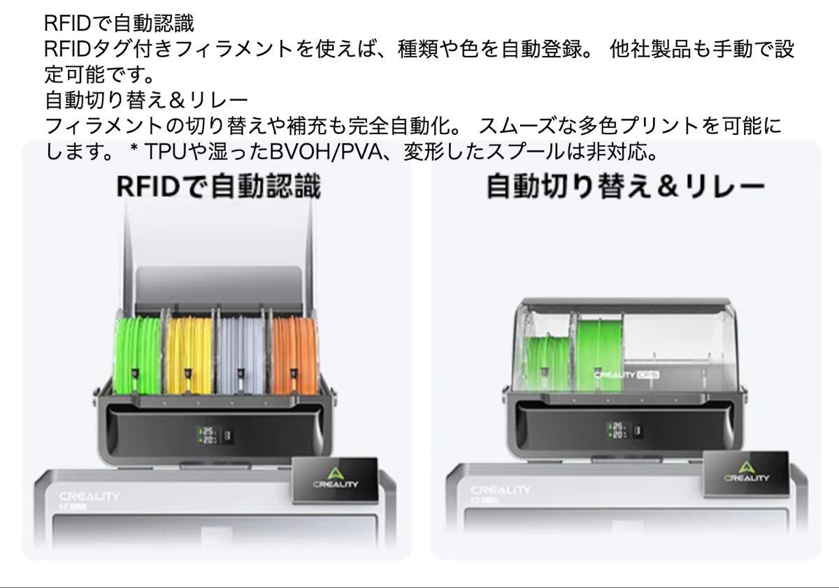 未使用・開封済み creality cfs 3Dプリンター用 クリアリティー｜Yahoo