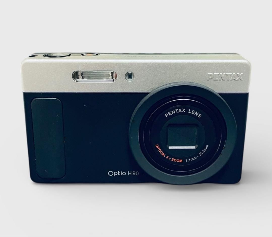 美品）PENTAX Optio H90 コンパクトデジタルカメラ 銀x黒カラー｜Yahoo