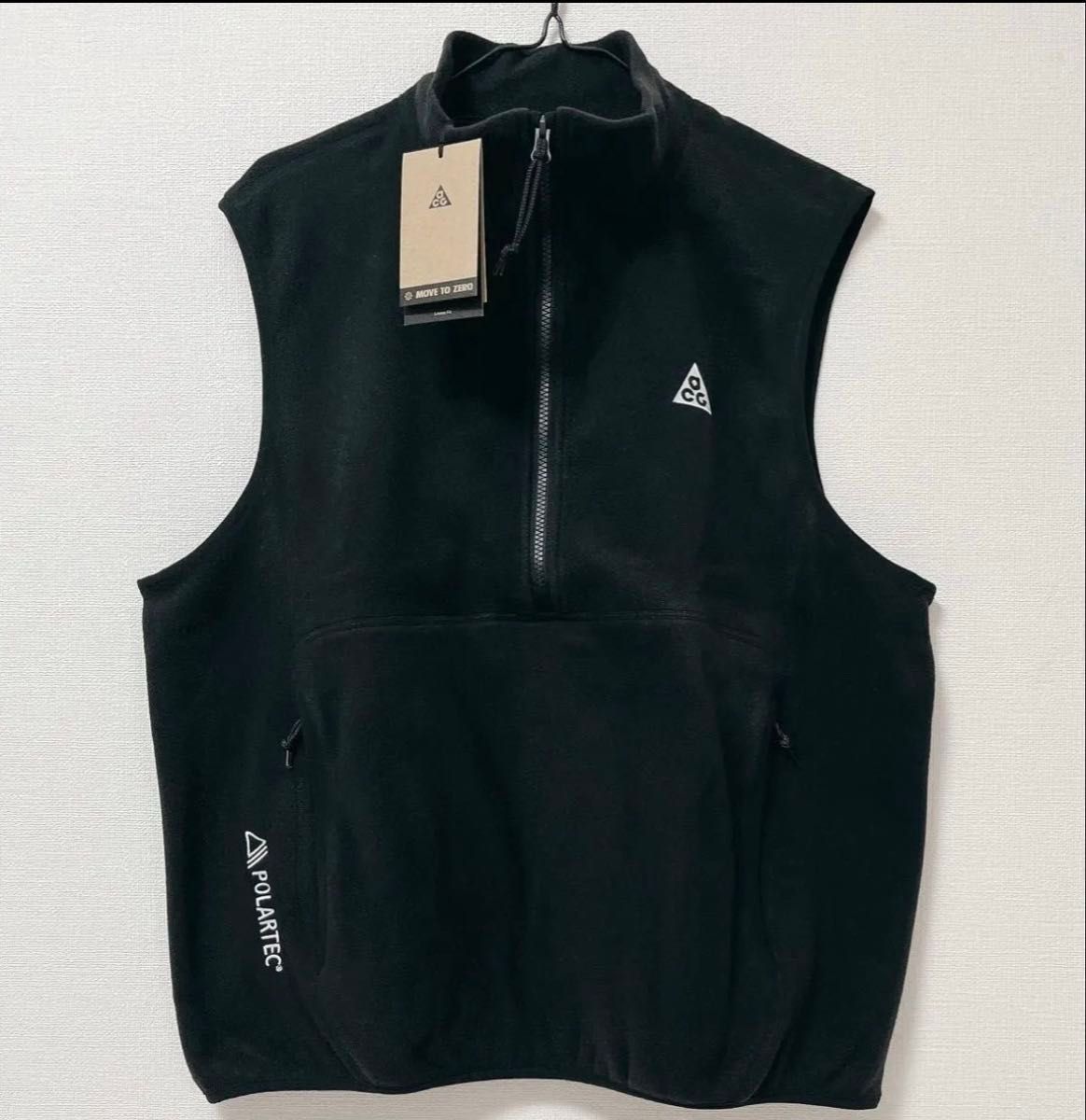 ACG wolf tree vest フリースベスト POLARTEC 黒 NIKE Lサイズ 美品