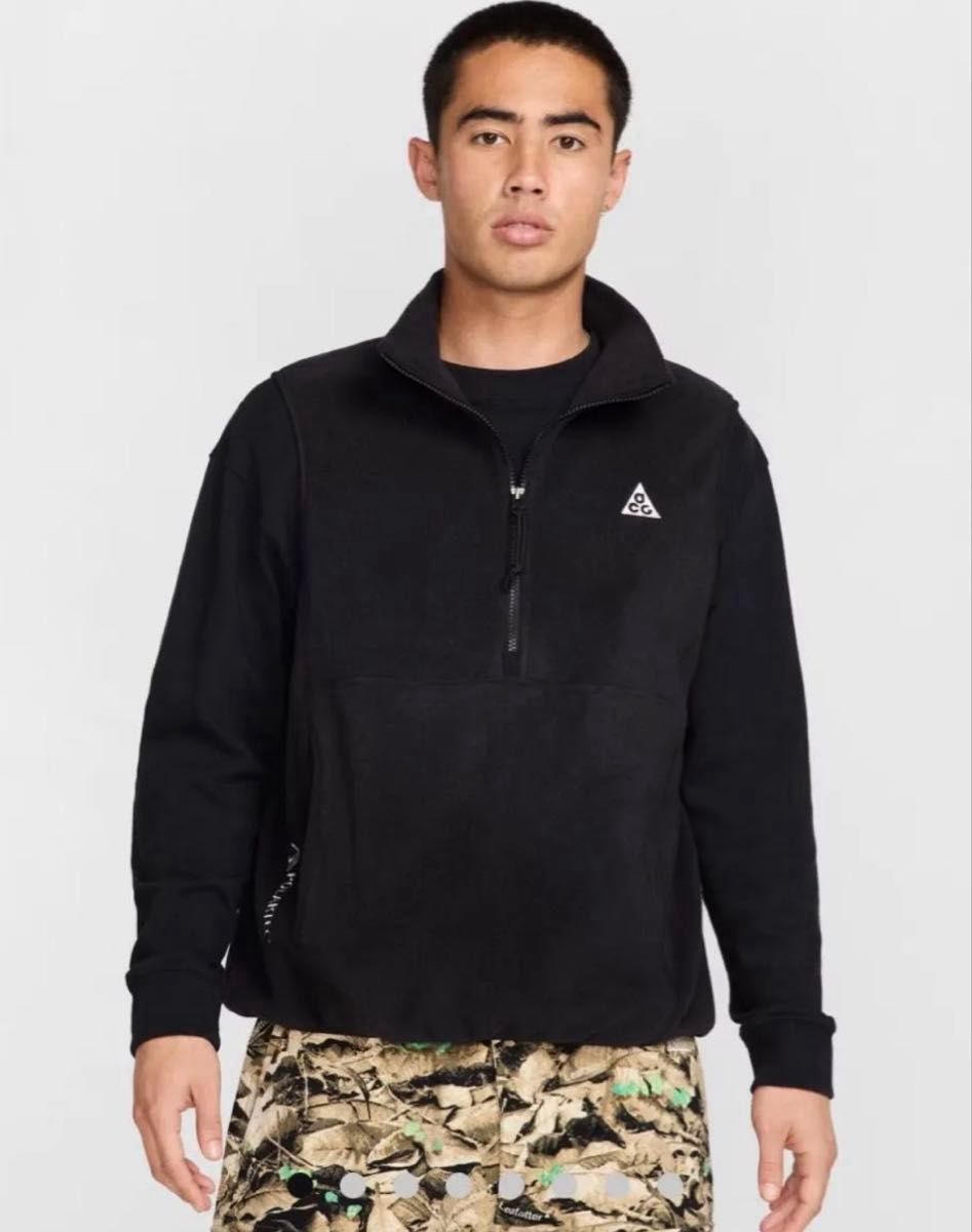 ACG wolf tree vest フリースベスト POLARTEC 黒 NIKE Lサイズ 美品