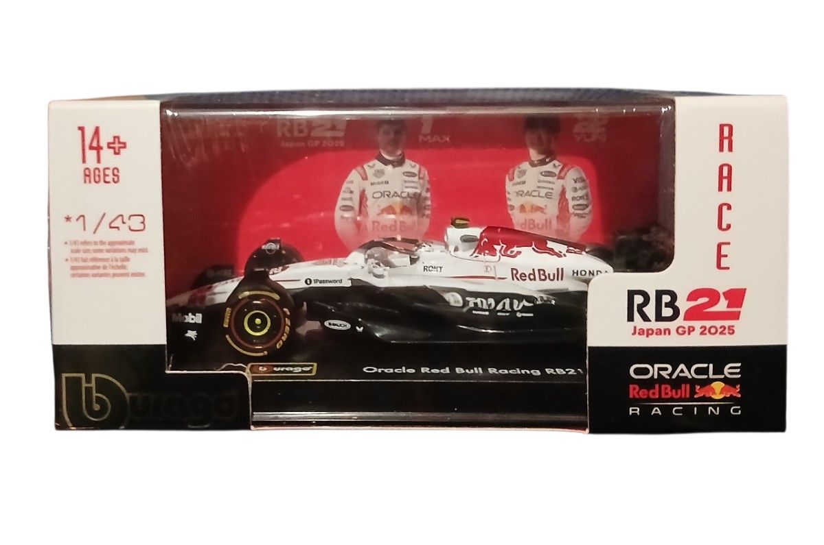 新品buragoクリアケース#22 角田1/43 RedBull RB21 JAPAN GP & Bahrain