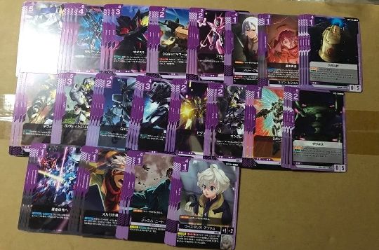 ガンダムカードゲーム Steel Requiem 白 LR・R・U・C 各4枚 ガンダム