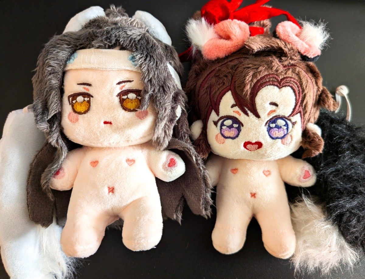 魔道祖師 10㎝ぬいぐるみ 忘羨 骨あり 他 忘羨】10cm骨あり 魔道祖師