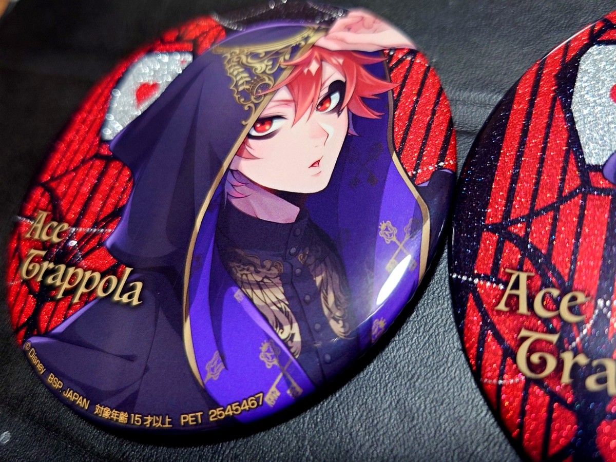 ツイステ エース ビッグ缶バッジ 2個セット 式典服 鏡の間へ Ace