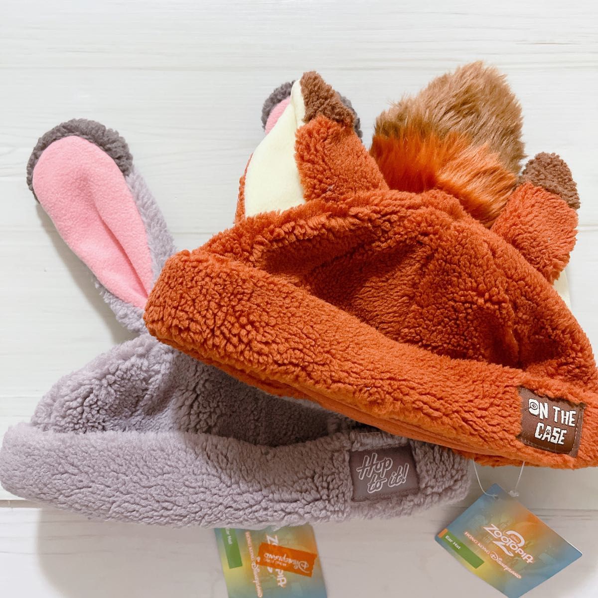 香港ディズニー ニック ジュディ ファンキャップ 帽子 2点セット 未