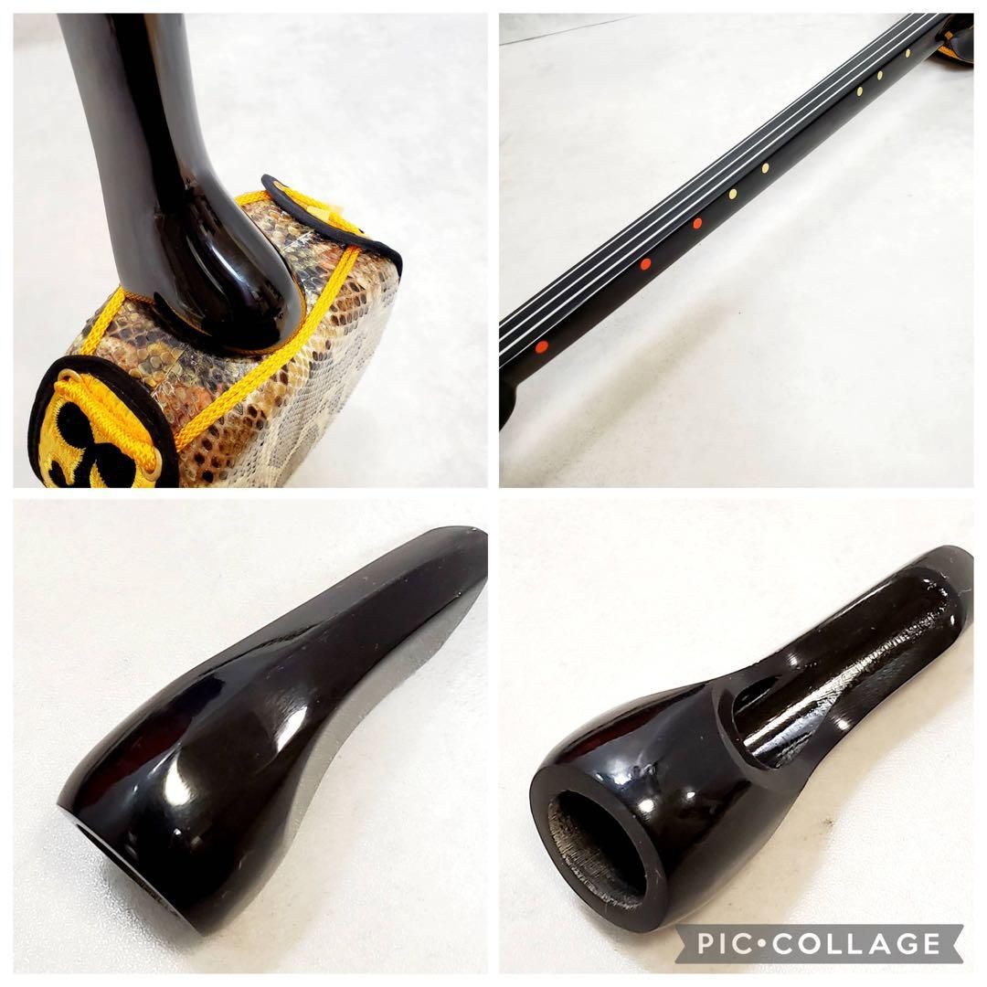 極美品・すぐ始められる】沖縄三線 本蛇皮張り 付属品多数 ハード
