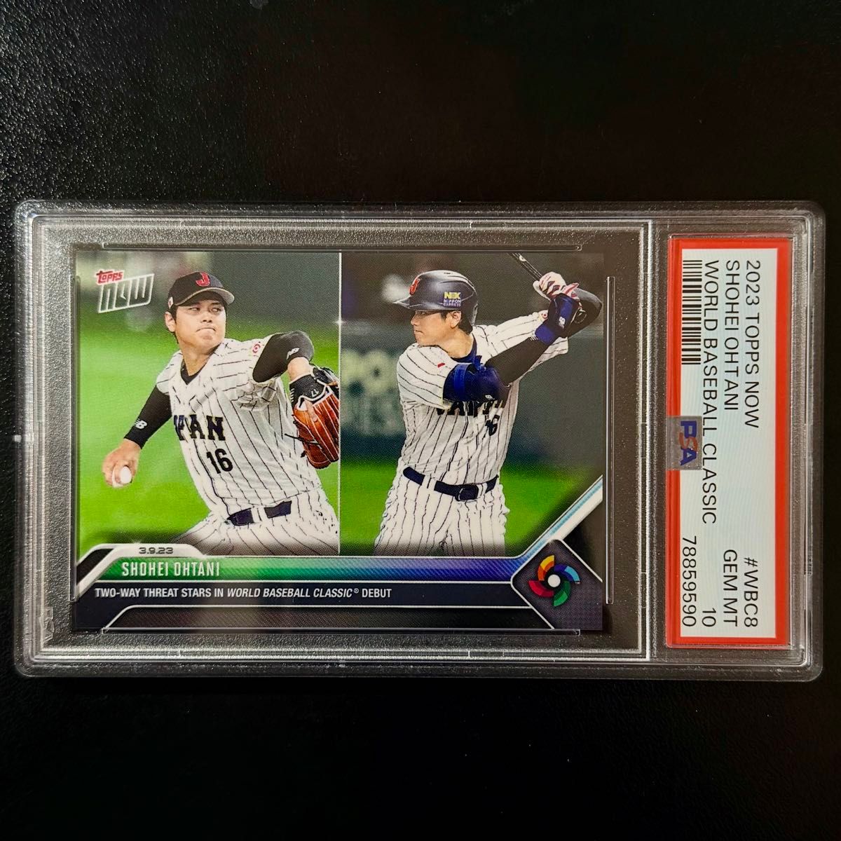 大谷翔平 topps now 大会初の二刀流 /49 WBC 優勝 2023 大谷翔平 topps