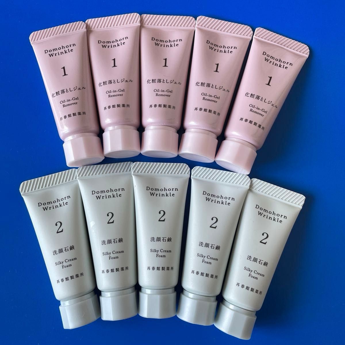 ドモホルンリンクル 洗顔石鹸、化粧落しジェル、泡の柔肌パックセット