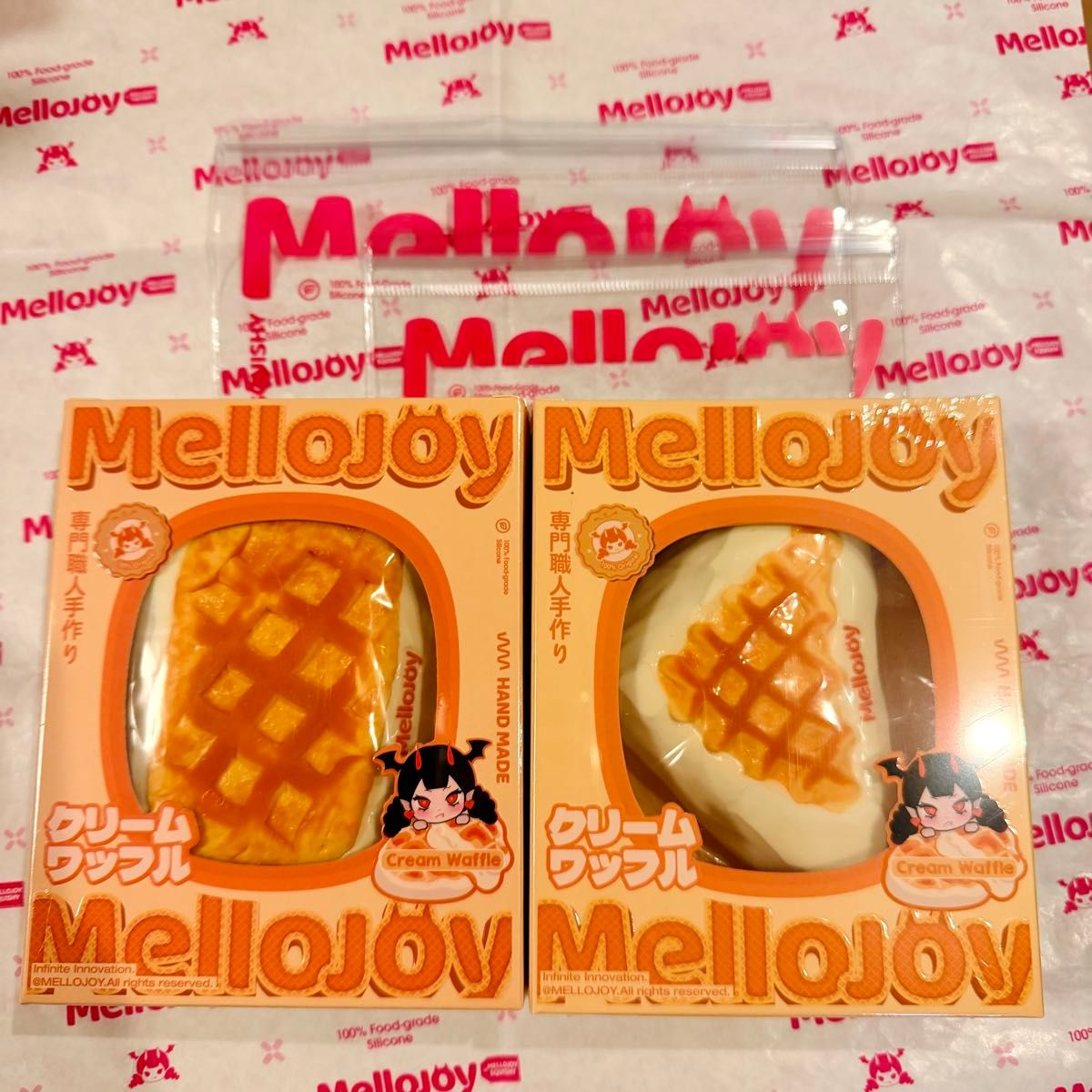 Mellojoy クリームワッフル スクエア さんかく 2個セット 三角 四角
