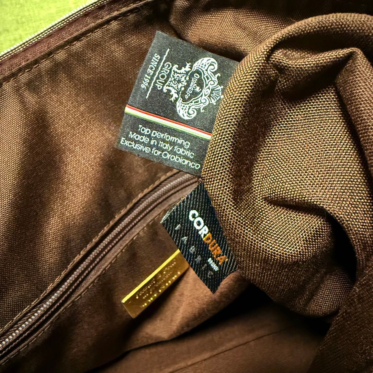 Orobianco PVCレザー×クロコ 2wayショルダーバッグ 大容量 A4