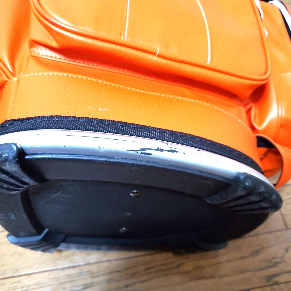 AXEL ゴルフ キャディバッグ オレンジ つるやゴルフ フード付き