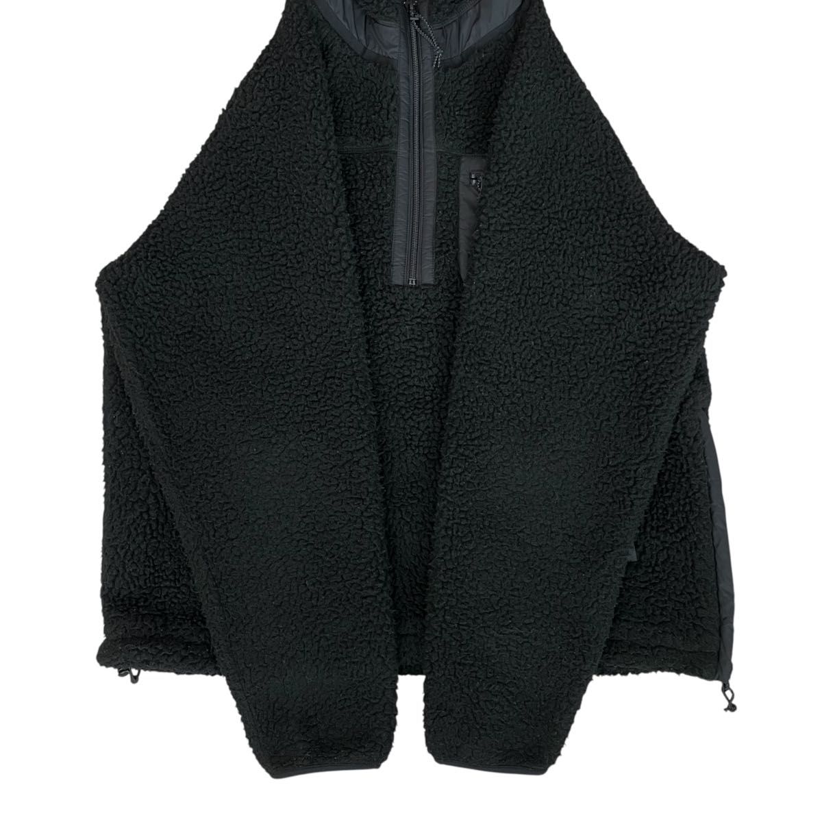 美品】carhartt WIP カーハート ボア アノラックパーカー BLK フリース
