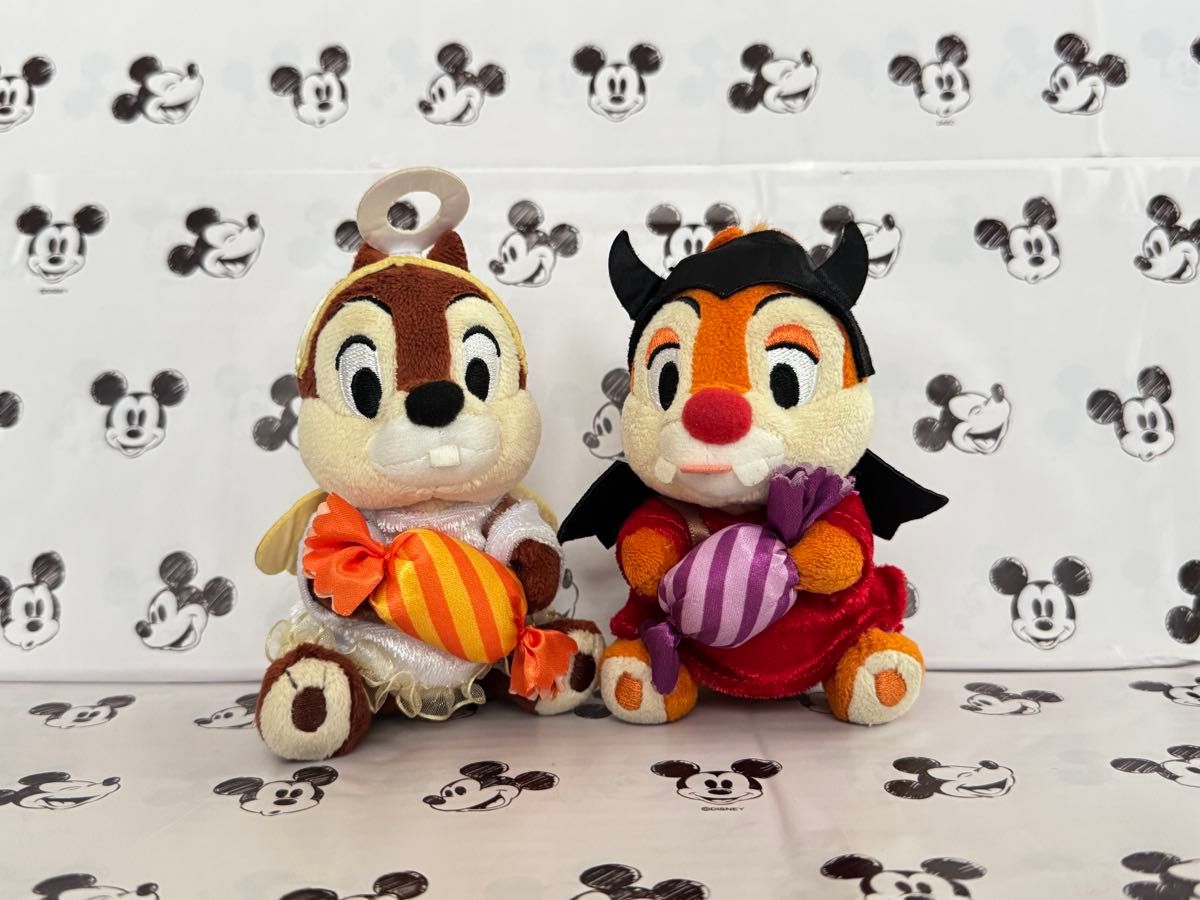 ディズニー ハロウィン チップとデール ぬいぐるみバッジ 2023｜Yahoo