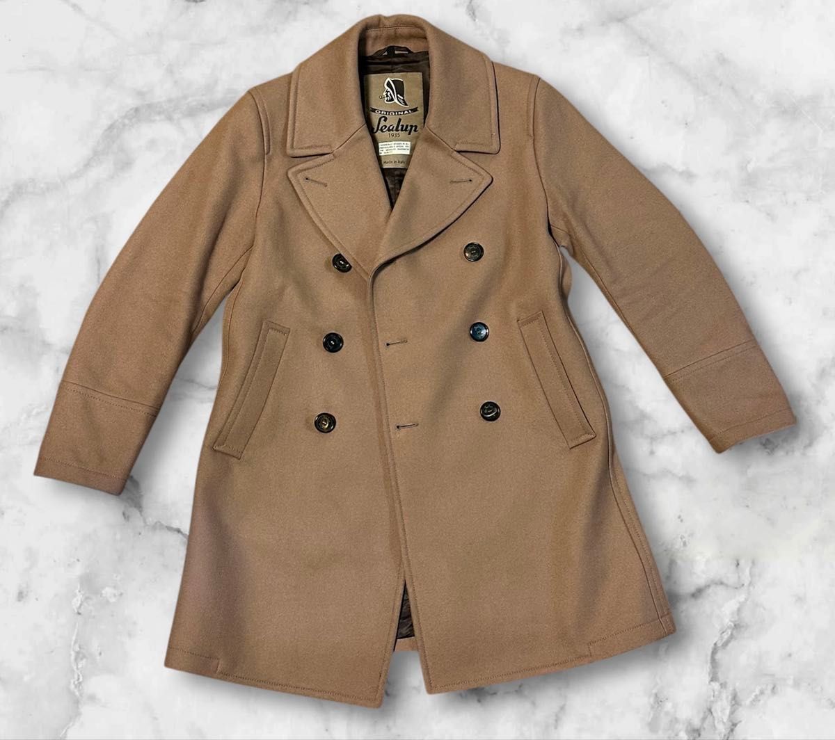 Sealup シーラップ ロング Pコート ピーコート キャメル ベージュ