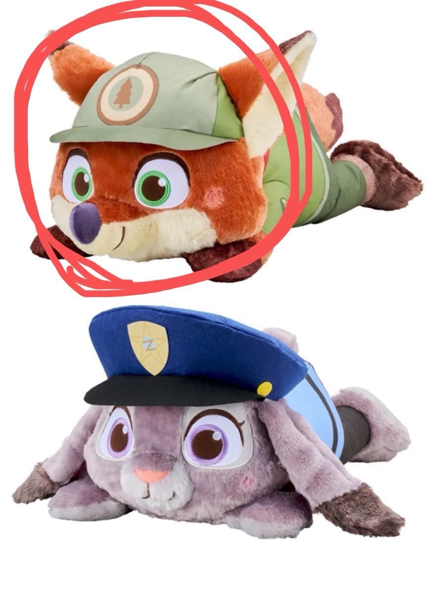 新品タグ付】ナムコ限定 ズートピア 赤いほっぺ 寝そべり スーパー