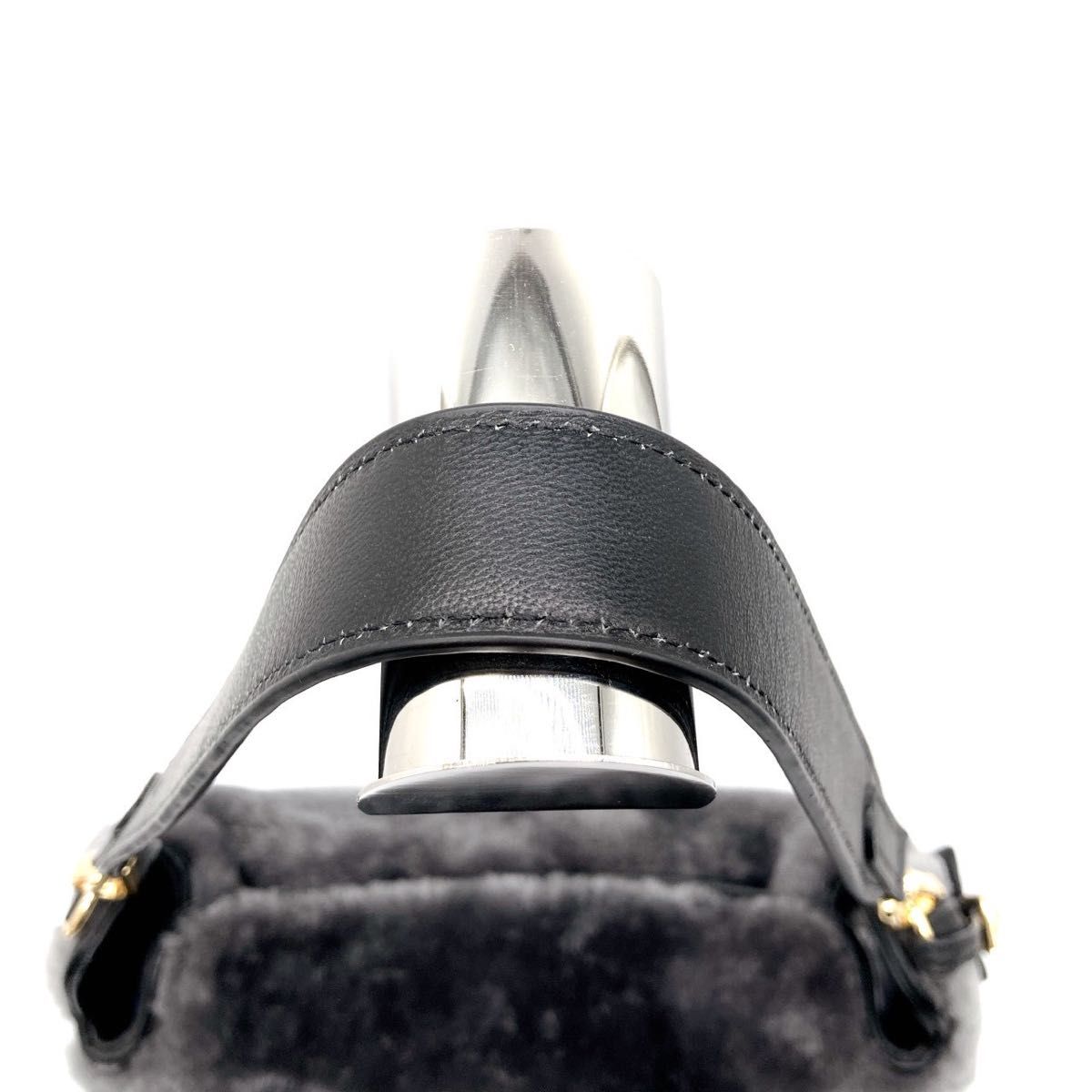 ペレリールッソ Pelley Lusso ムートン マルチウェイ ハンドバッグ