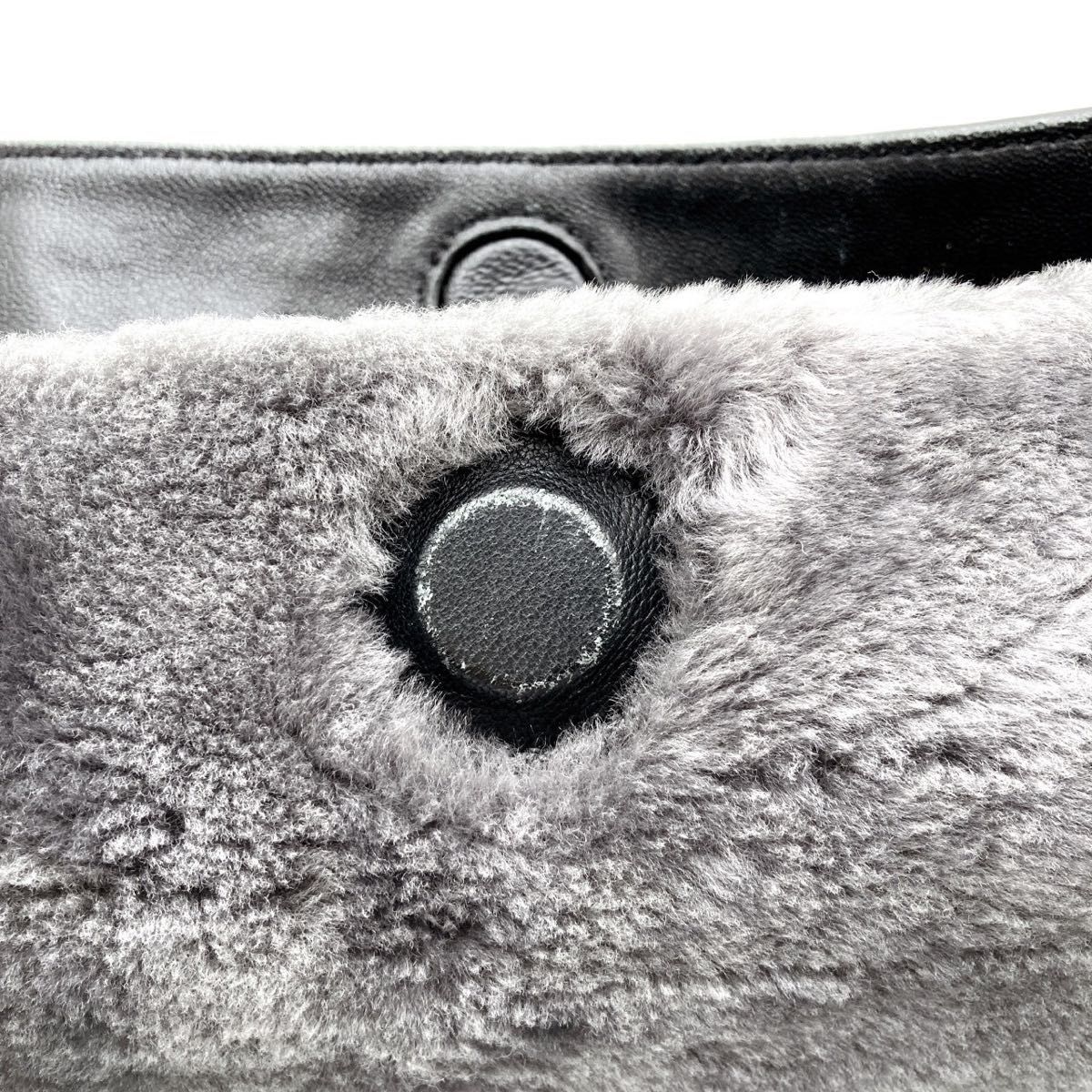 ペレリールッソ Pelley Lusso ムートン マルチウェイ ハンドバッグ