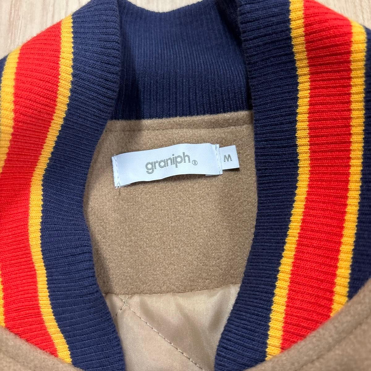 グラニフ マクドナルドコラボ スタジャン BIG MAC ベージュ Mサイズ