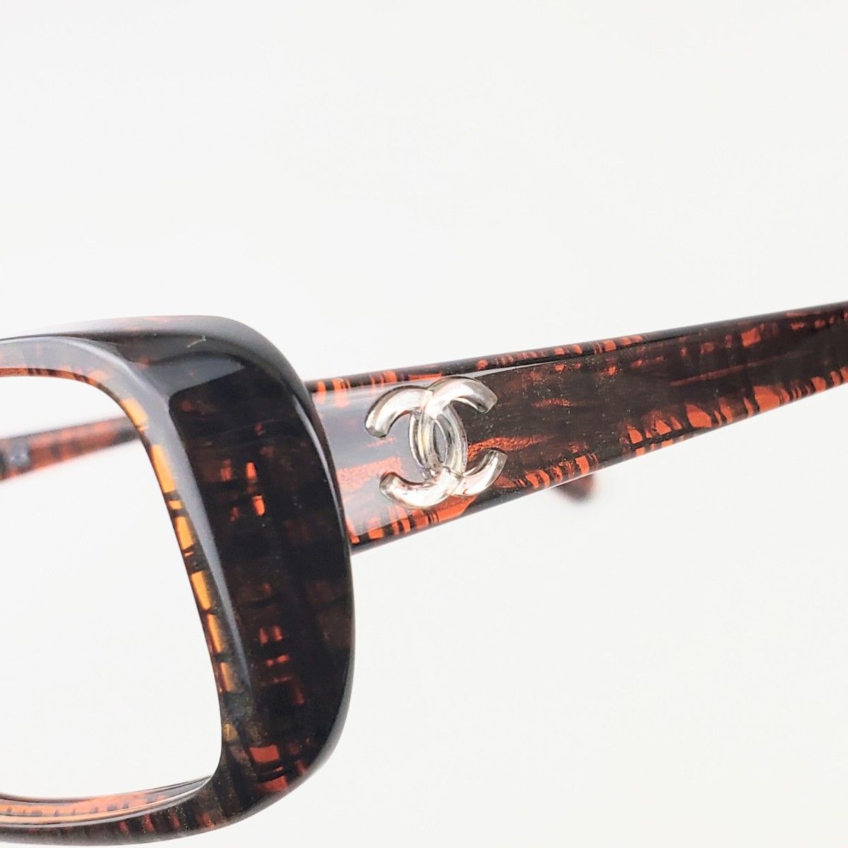 CHANEL シャネル ココマーク メガネ 眼鏡 べっ甲柄 ブラウン 3188