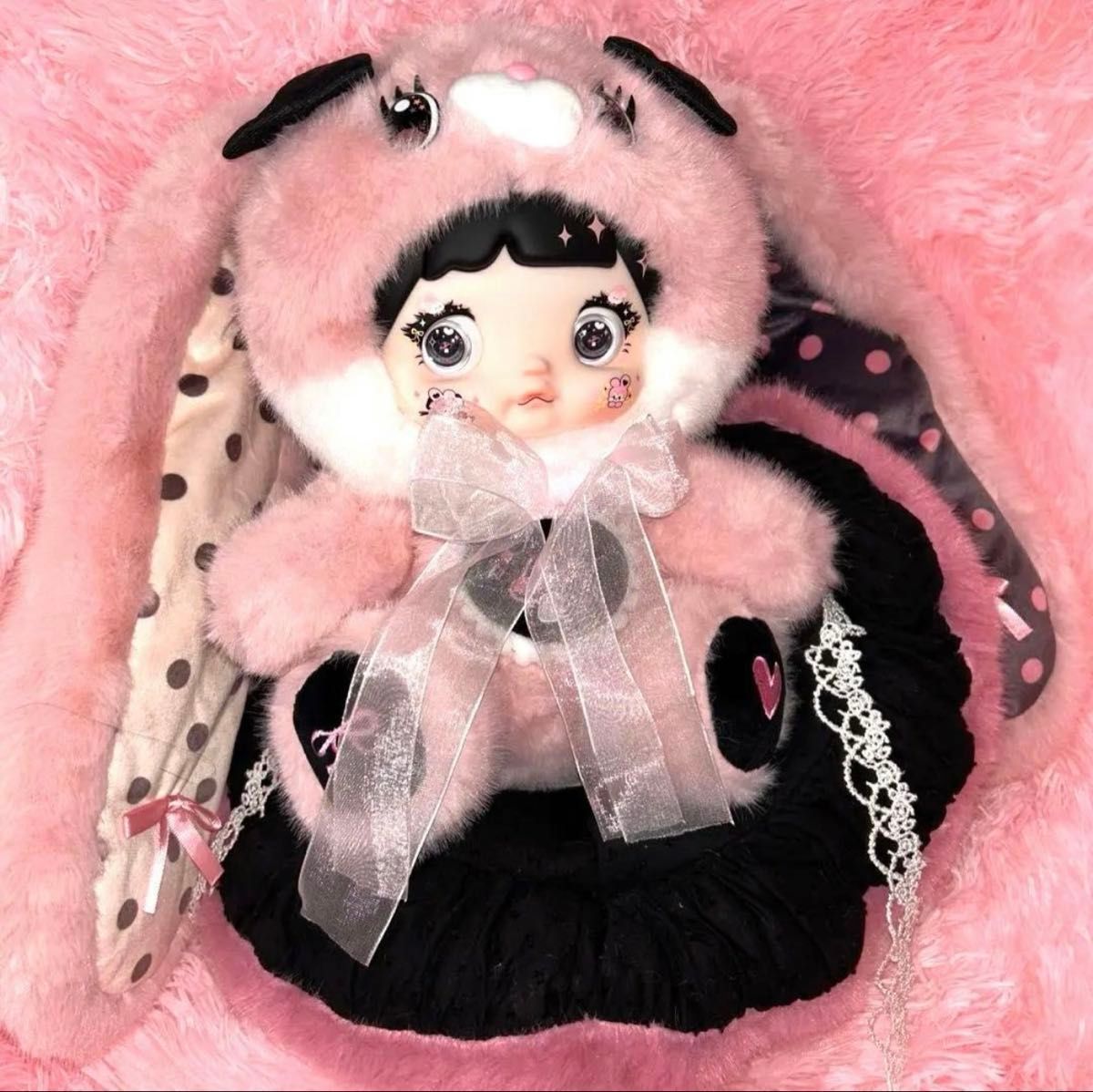 ノミちゃん 400% ピンク 内袋未開封 きのこ帽子 マッシュルーム帽子