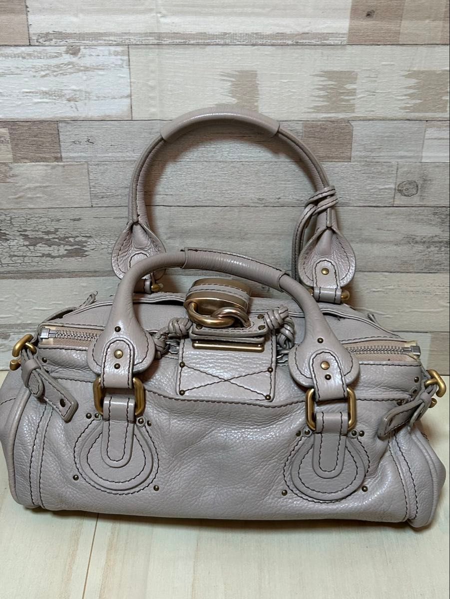 廃盤】クロエ パディントン ミィディアム グレー 人気カラー