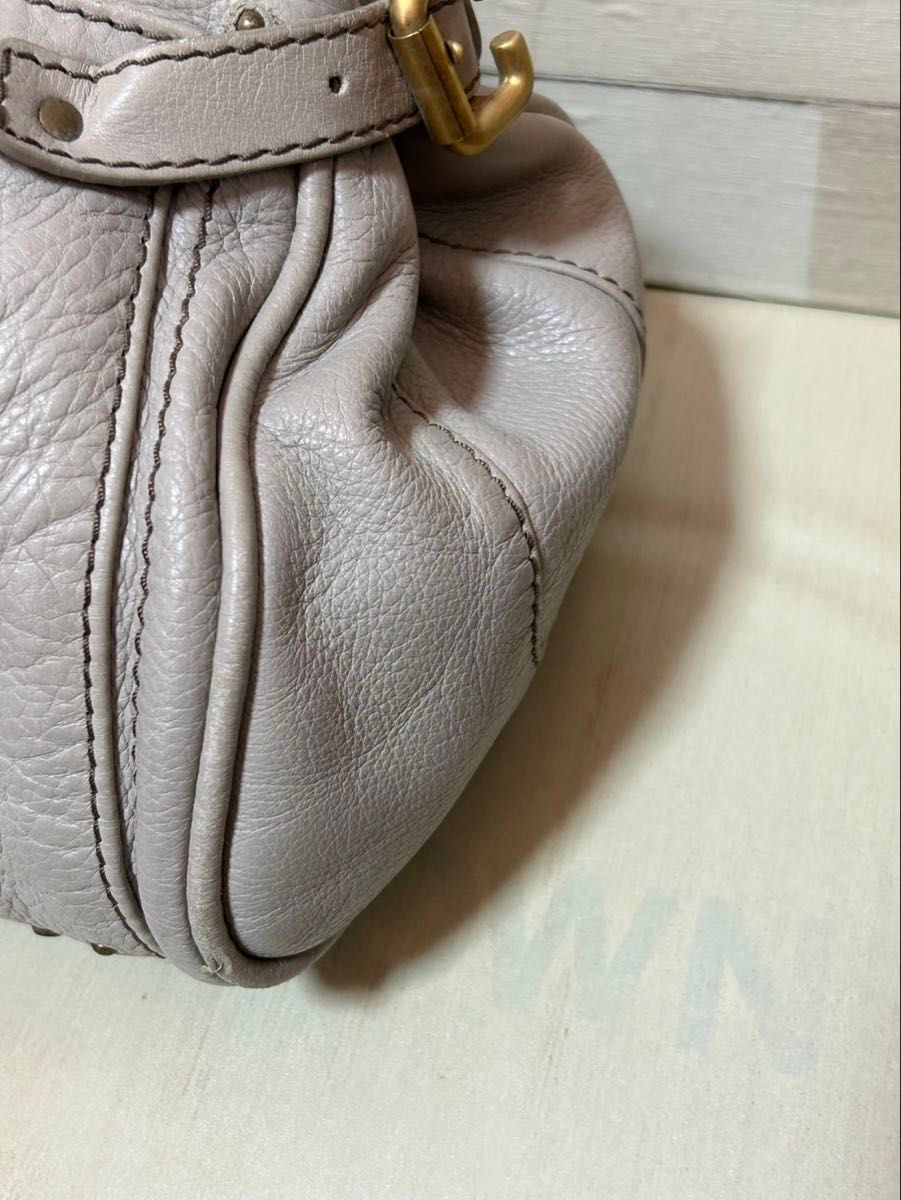 廃盤】クロエ パディントン ミィディアム グレー 人気カラー