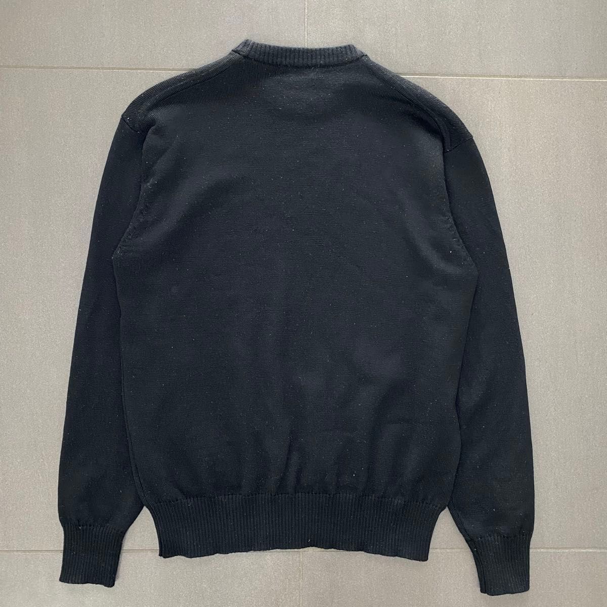 YSL イヴサンローラン 刺繍ロゴ クルーネック ニット セーター Lサイズ