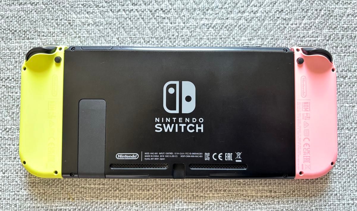 Nintendo Switch本体【ジョイコン（ネオンピンク ネオンイエロー）箱