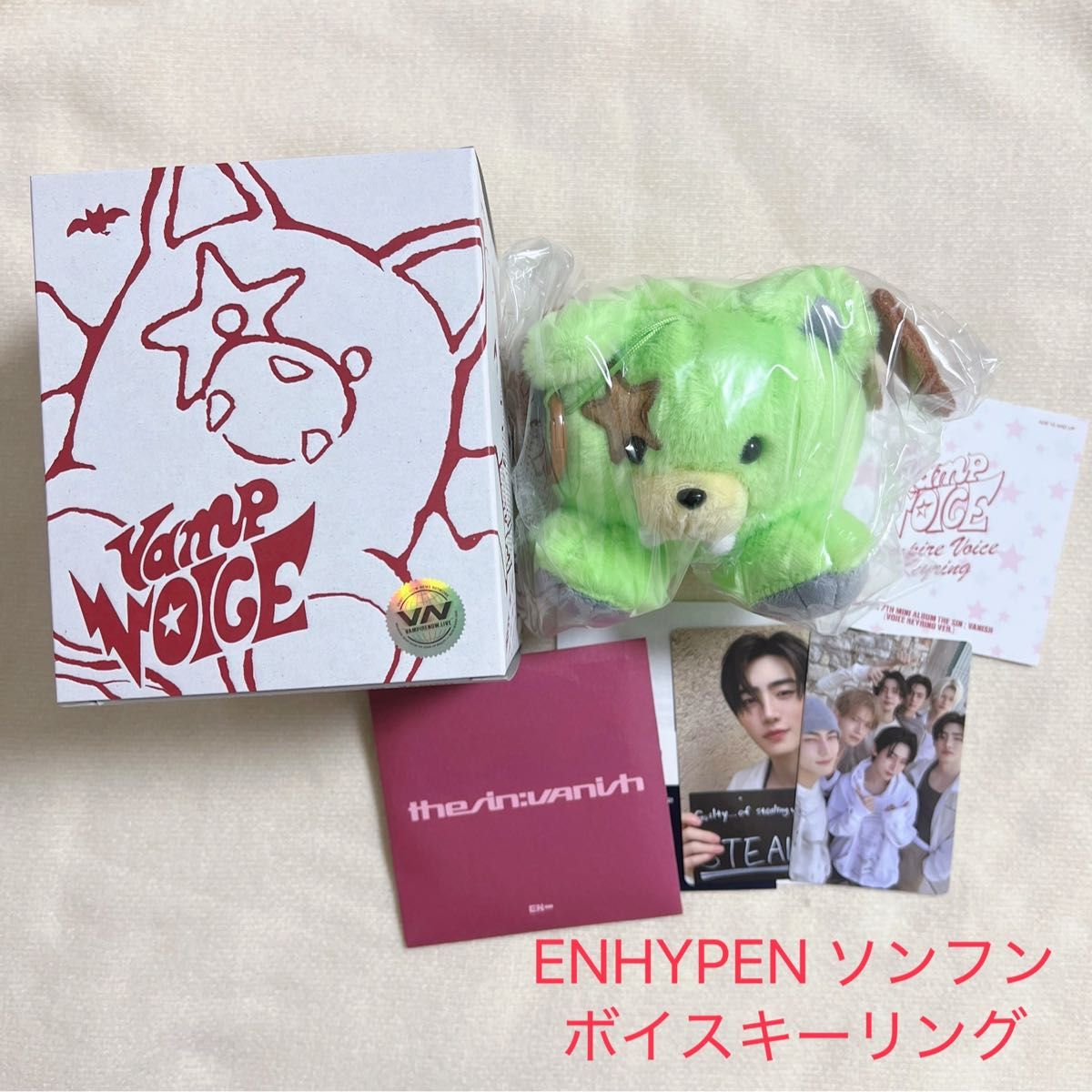 ENHYPEN THE SIN VANISH ボイスキーリング VOICE ソンフン CD トレカ