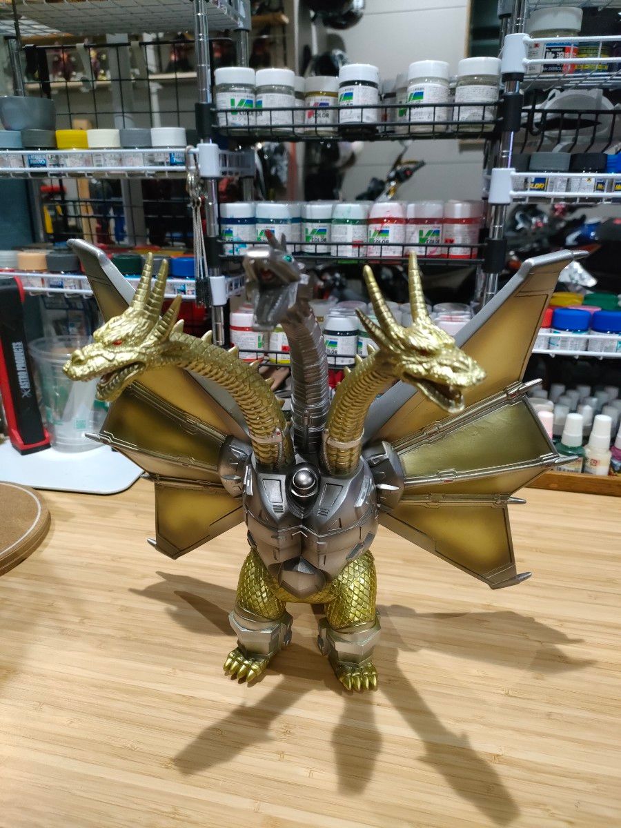 メカキングギドラ 1991 ソフビ 補強リペイント バンダイ 平成ゴジラ VS