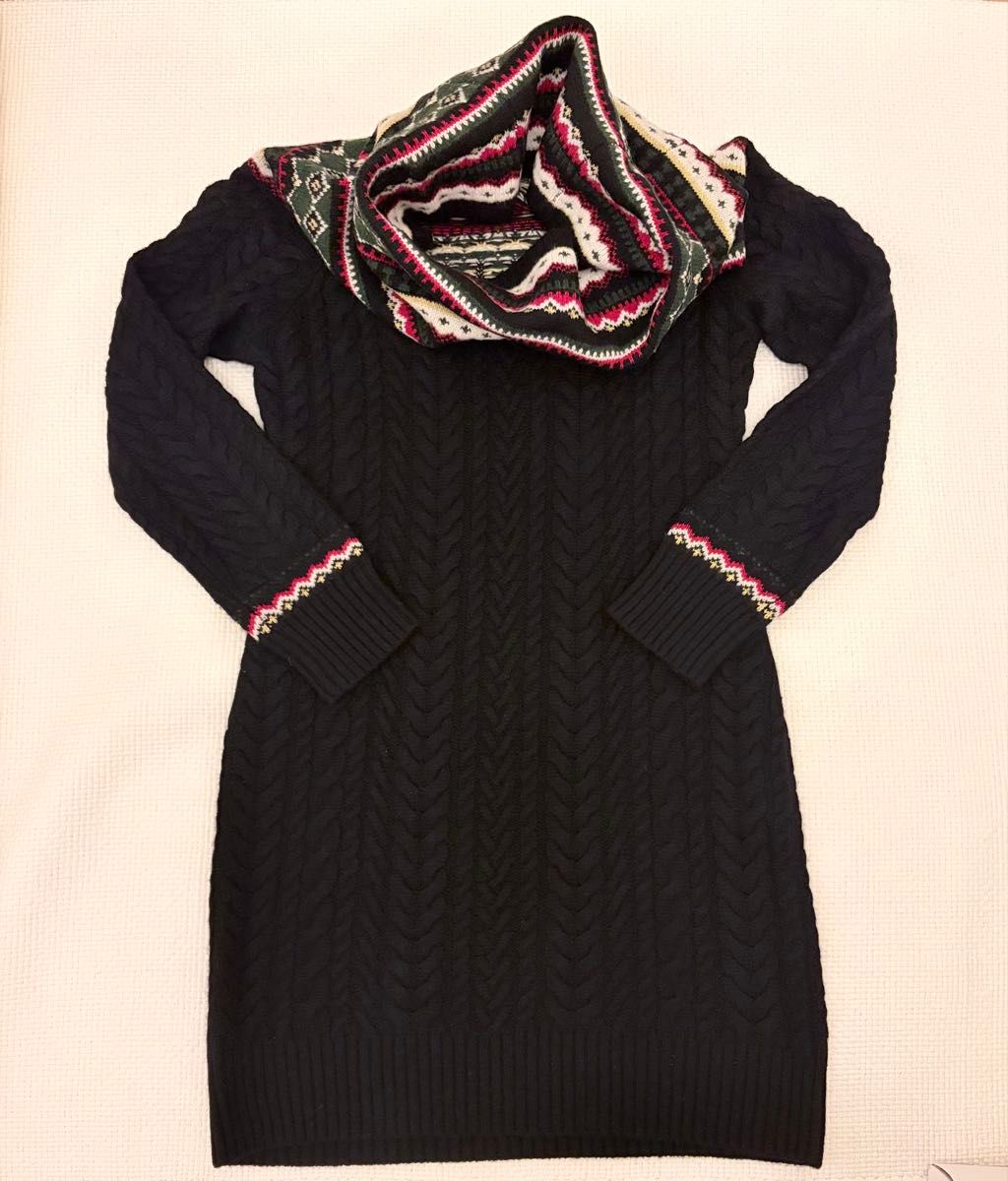 美品】RUGBY ラグビー ケーブルニット ロングワンピース ラルフ