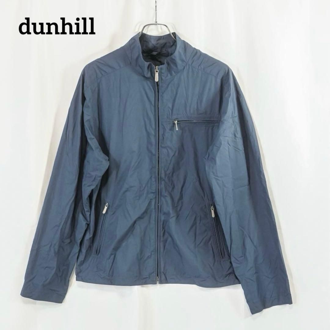 美品 dunhill ダンヒル ナイロンジャケット ブルゾン M ネイビー