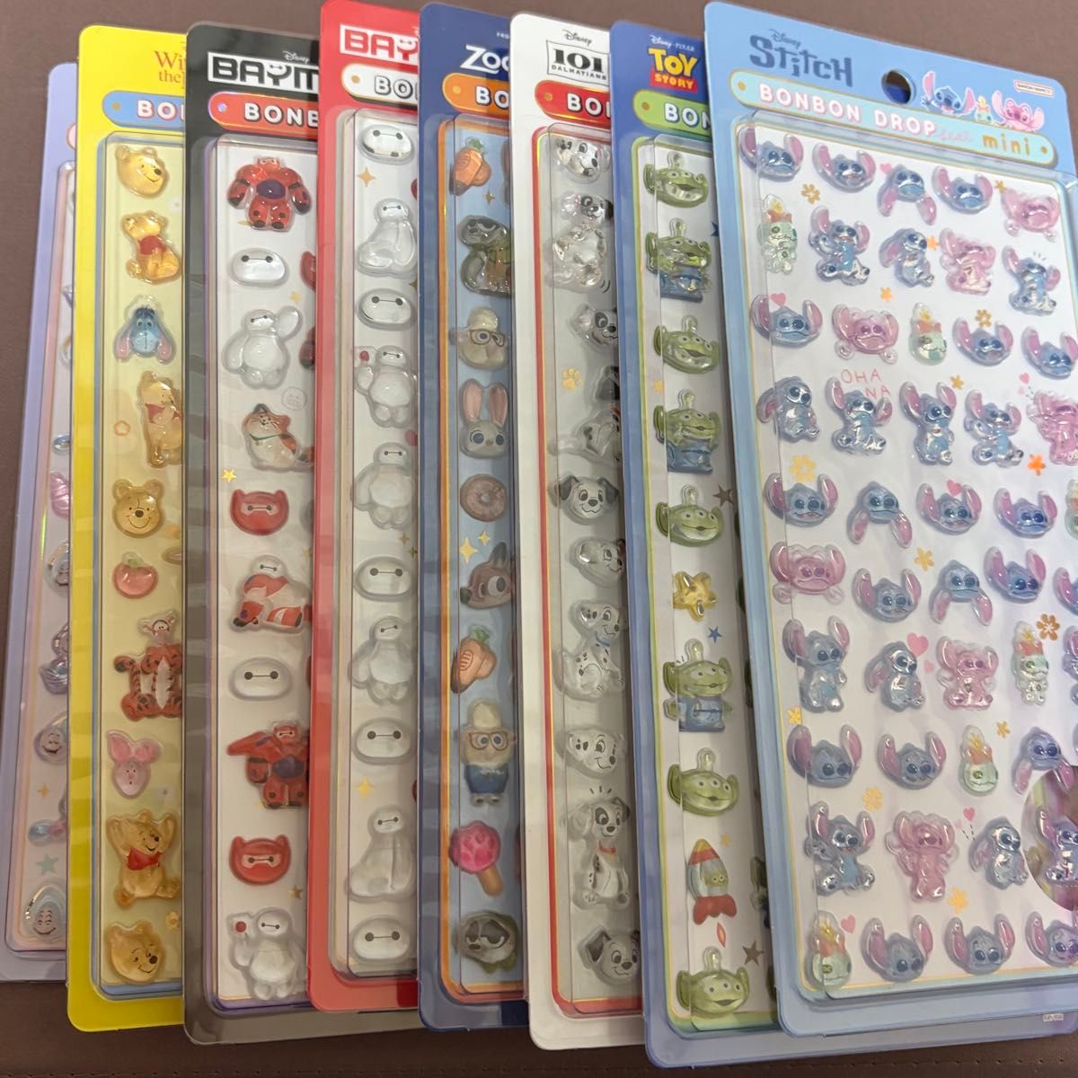 ディズニー ボンボンドロップシール mini コンプリート ボンボン
