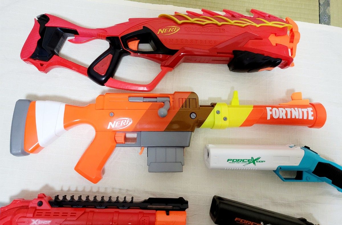 スポンジ系トイガンまとめ売りセット 7丁 ナーフ エックスショット