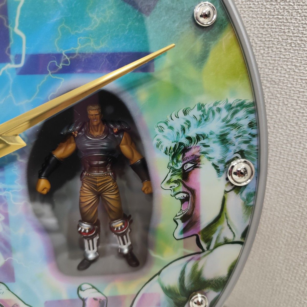 超激レア 北斗の拳 アートクロック 4MHA02RH 掛時計 動作確認済